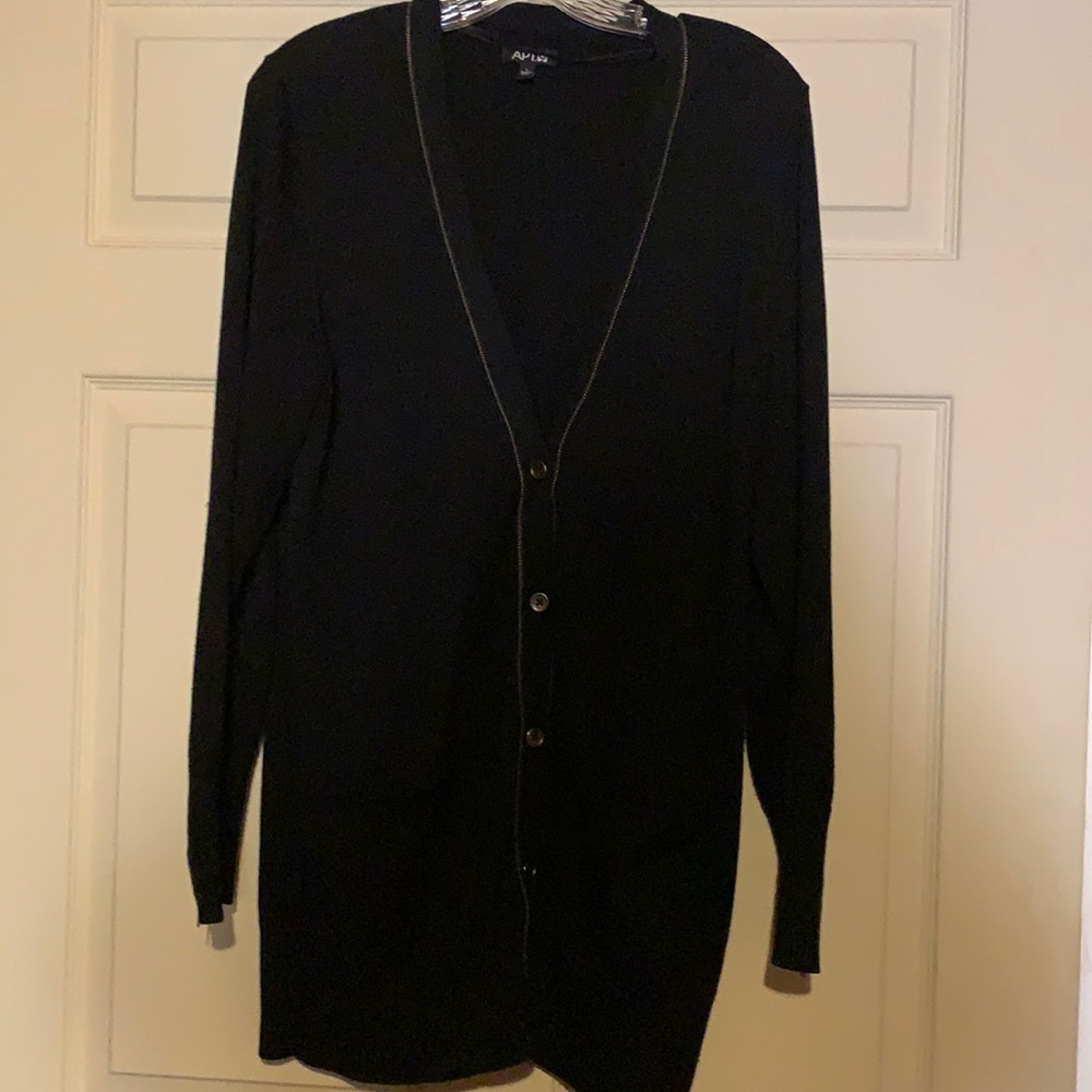 Apt. 9 Black Cardigan Sweater